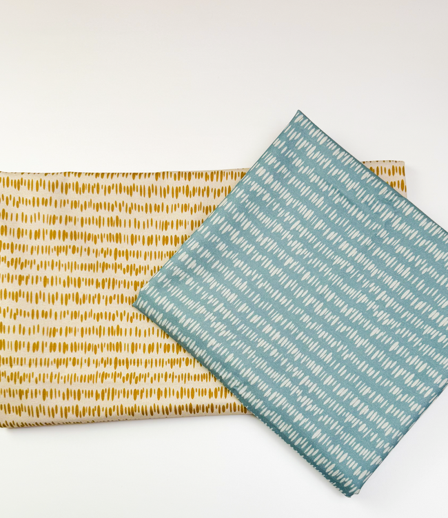 Bloom & Berry streepjes oker - canvas
