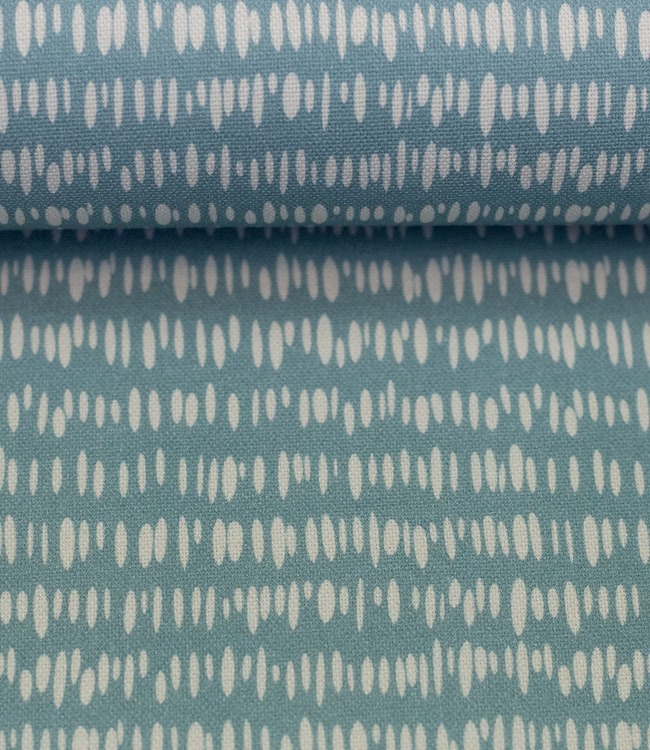 Bloom & Berry streepjes blauw - canvas