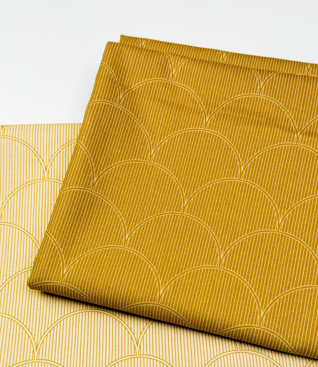 Bloom & Berry scallops oker - canvas