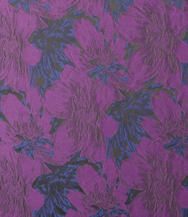 diep blauw en paars - prachtige geweven jacquard