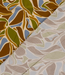 abstract blauw, groen en bruin - viscose twill