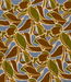 abstract blauw, groen en bruin - viscose twill