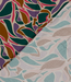 abstract petrol en fuchsia - viscose twill