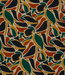 abstract marine, roest en groen - viscose twill