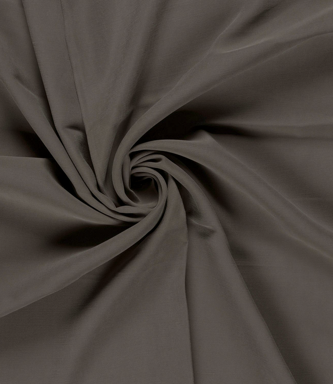 viscose twill - mooie zware kwaliteit - taupe grijs
