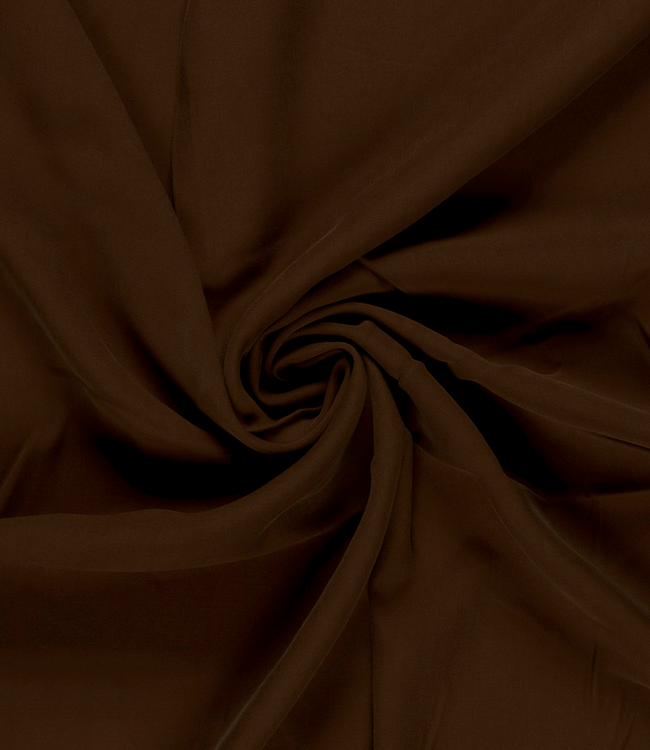 viscose twill - mooie zware kwaliteit - bruin