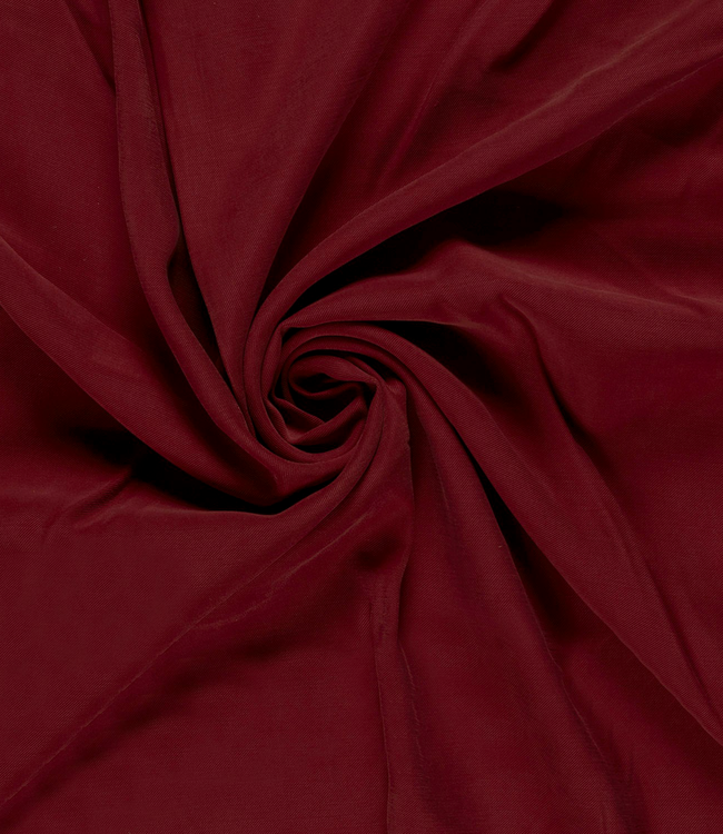viscose twill - mooie zware kwaliteit - donkerrood