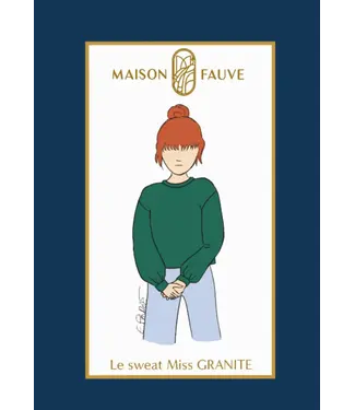 Maison Fauve Le SWEAT Miss GRANITE 4 tot 14 jaar - naaipatroon - franse en engelse instructies