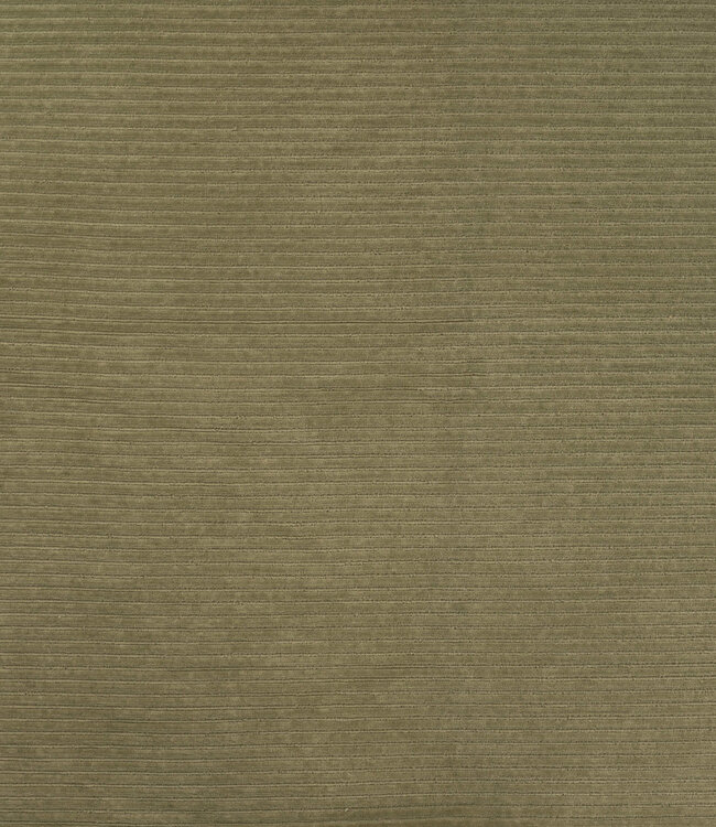 khaki - rekbare corduroy - verticaal geribbeld
