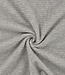 lichtgrijs melange - rekbare corduroy - verticaal geribbeld