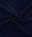 marine - rekbare corduroy - horizontaal geribbeld