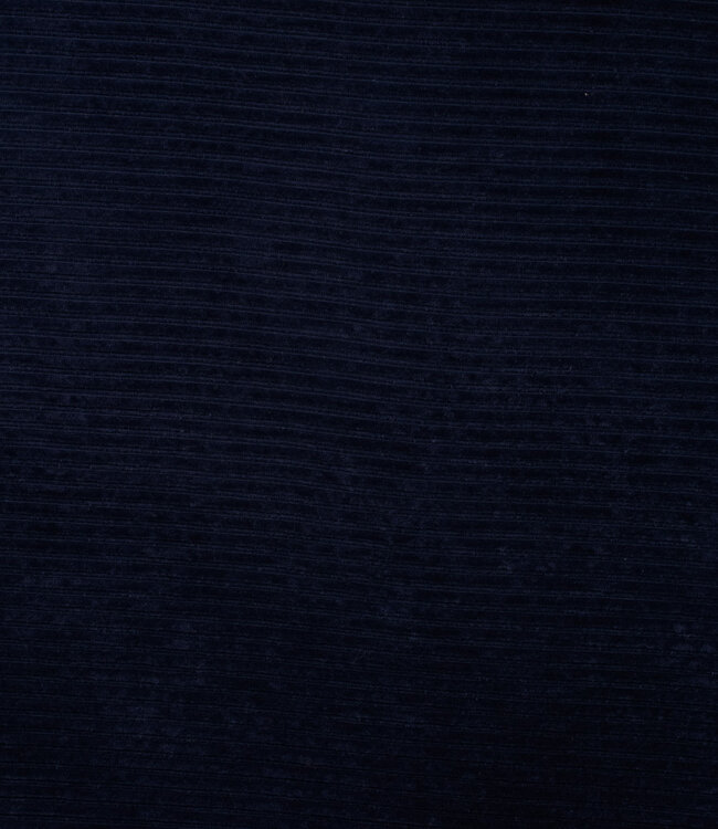 marine - rekbare corduroy - verticaal geribbeld
