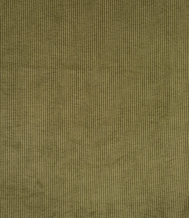 mosgroen - soepelvallende washed corduroy