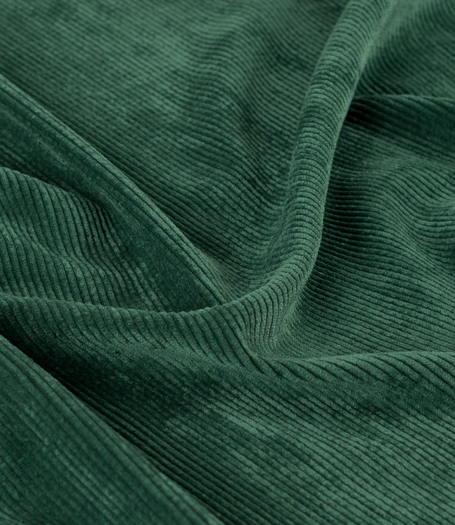 flessengroen - soepelvallende washed corduroy