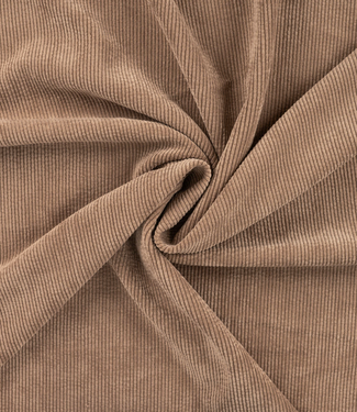 taupe - soepelvallende washed corduroy
