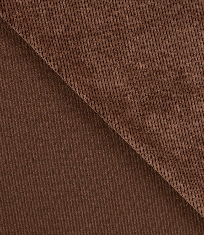 bruin - soepelvallende washed corduroy