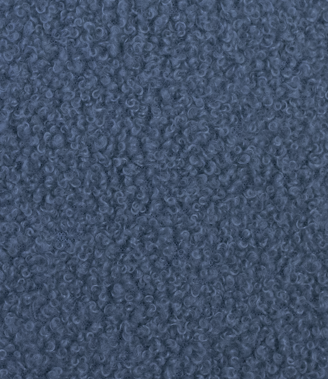 Swafing denimblauw - teddy boucle double face met fleece