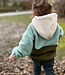 saliegroen - teddy boucle double face met fleece