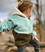 saliegroen - teddy boucle double face met fleece