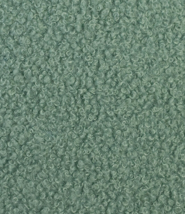 saliegroen - teddy boucle double face met fleece