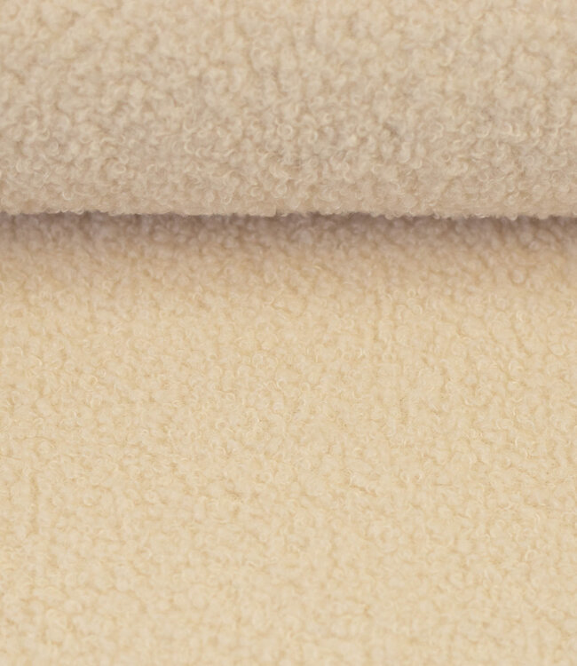 Swafing creme - teddy boucle double face met fleece
