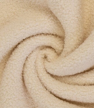 Swafing creme - teddy boucle double face met fleece