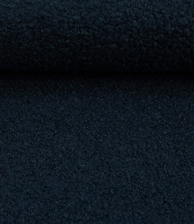 Swafing navy - teddy boucle double face met fleece
