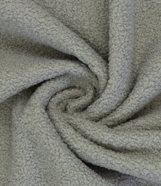 Swafing grijs - teddy boucle double face met fleece