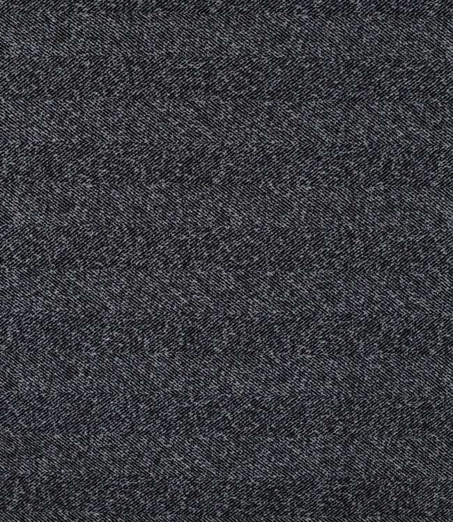 zwart - herringbone wool touch - punta di roma