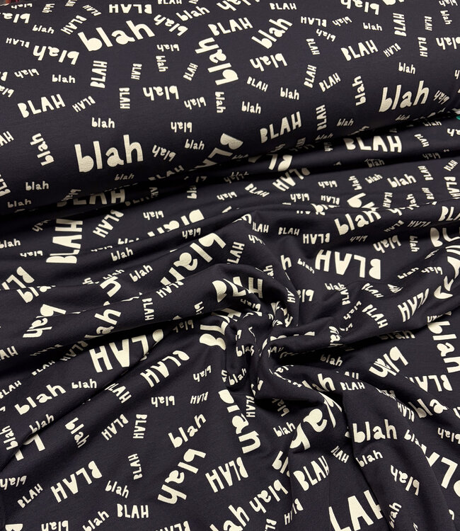 Blah Blah zachte sweater Nachtblauw