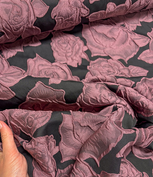 fancy roses - geweven jacquard
