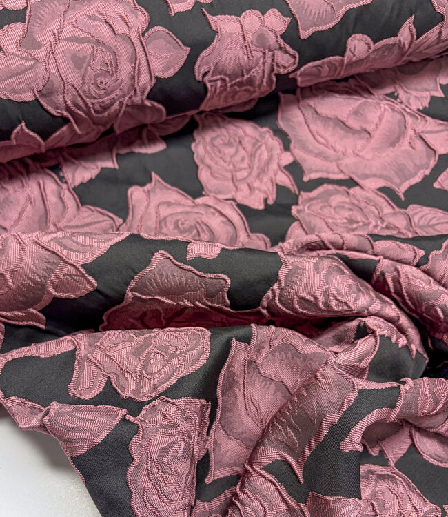 fancy roses - geweven jacquard