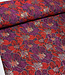 mauve wine bloemen lurex - geweven jacquard