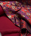 mauve wine bloemen lurex - geweven jacquard