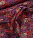 mauve wine bloemen lurex - geweven jacquard