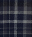marineblauw grijs en antraciet geruit - superzachte flanel