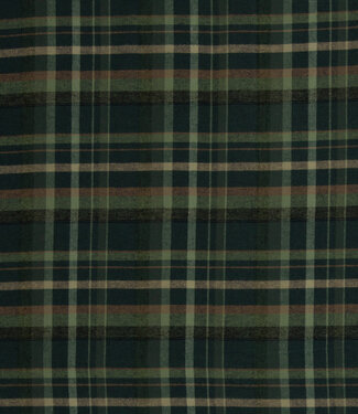 groen en beige geruit - superzachte flanel
