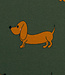 Swafing teckel groen - french terry