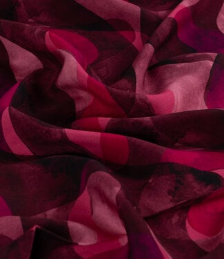 cyclaam en bordeaux waves - ecovero viscose twill
