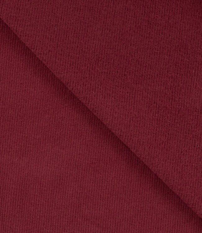 bordeaux geribbeld - gebreide sweater lichtjes opgeruwd