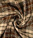 bruin en blauw - yarn dyed geweven jacquard voor mantels