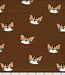 tijgerkopjes - bruin french terry