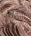 taupe subtiele bladeren - viscose jacquard