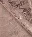 taupe subtiele bladeren - viscose jacquard
