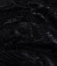 zwart subtiele bladeren - viscose jacquard