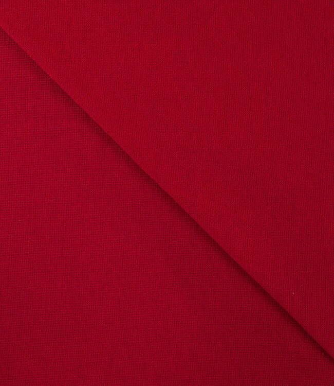 rood - merino touch gebreide stof