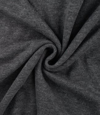 grijs melee - merino touch gebreide stof
