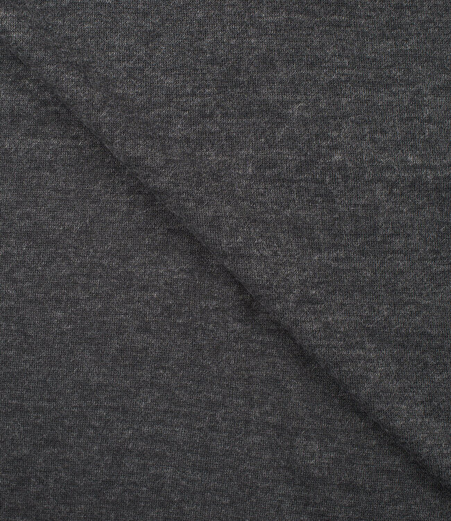 grijs melee - merino touch gebreide stof