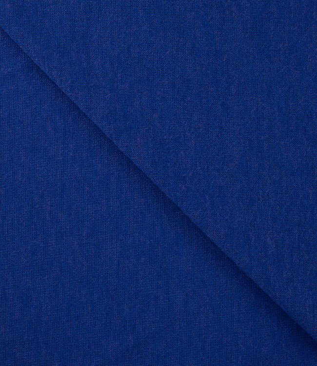 kobalt - merino touch gebreide stof