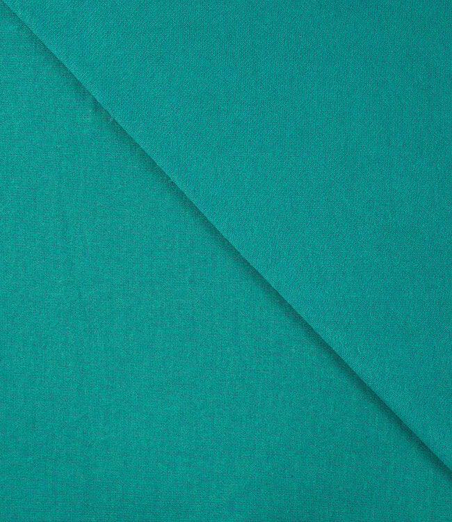 petrol - merino touch gebreide stof